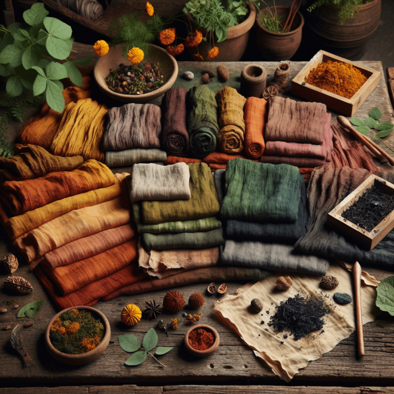 Creating Earth-Tone Fabrics with Plant-Based Dyes