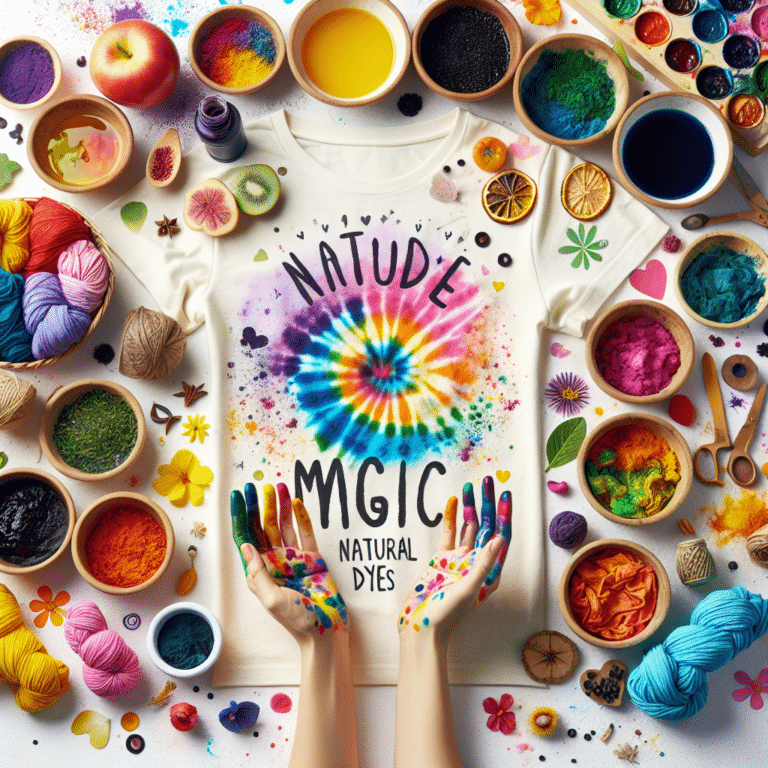 Tie-Dye Magic: DIY Rainbow T-Shirts Using Natural Dyes