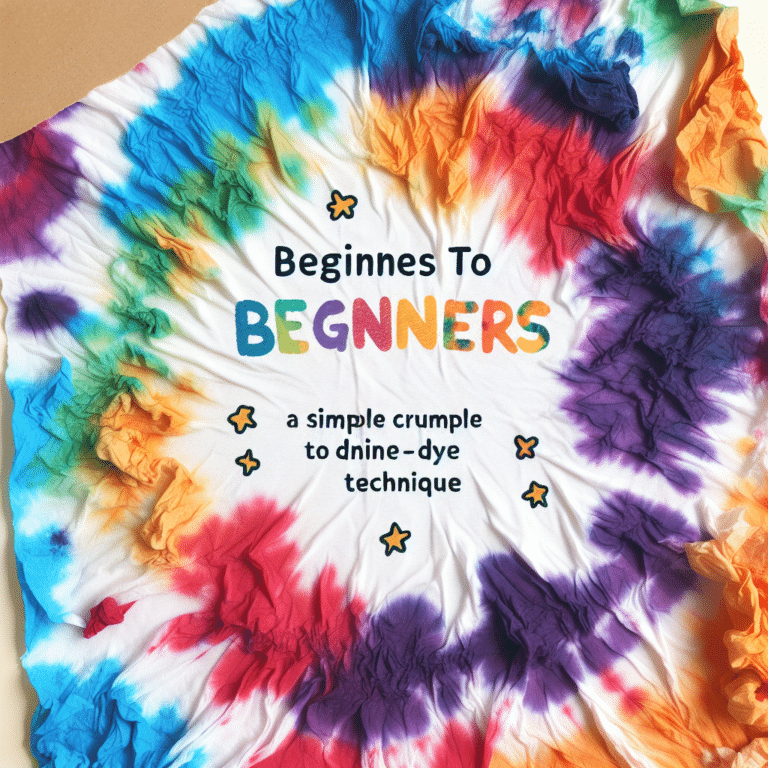 "Simple Crumple Tie-Dye for Beginners