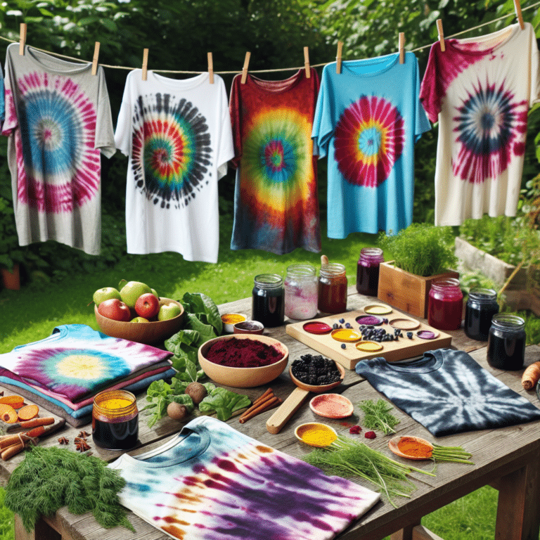 Upcycle with DIY Natural Tie-Dye T-Shirts