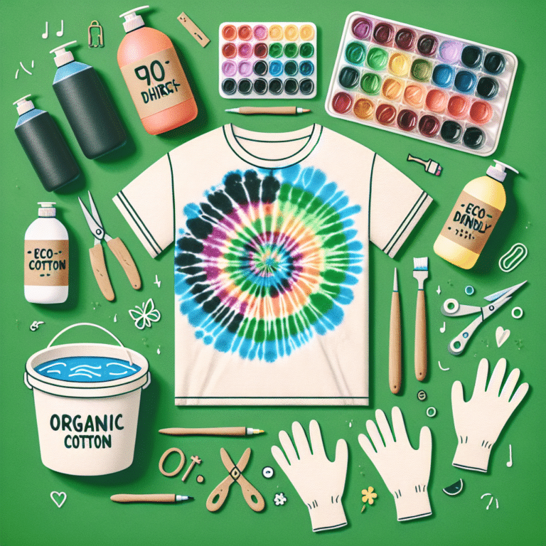 Walkthrough to DIY Eco-friendly Tie-Dyed T-Shirts