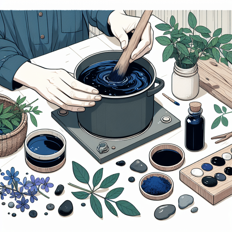 Making Natural Indigo Dye at Home