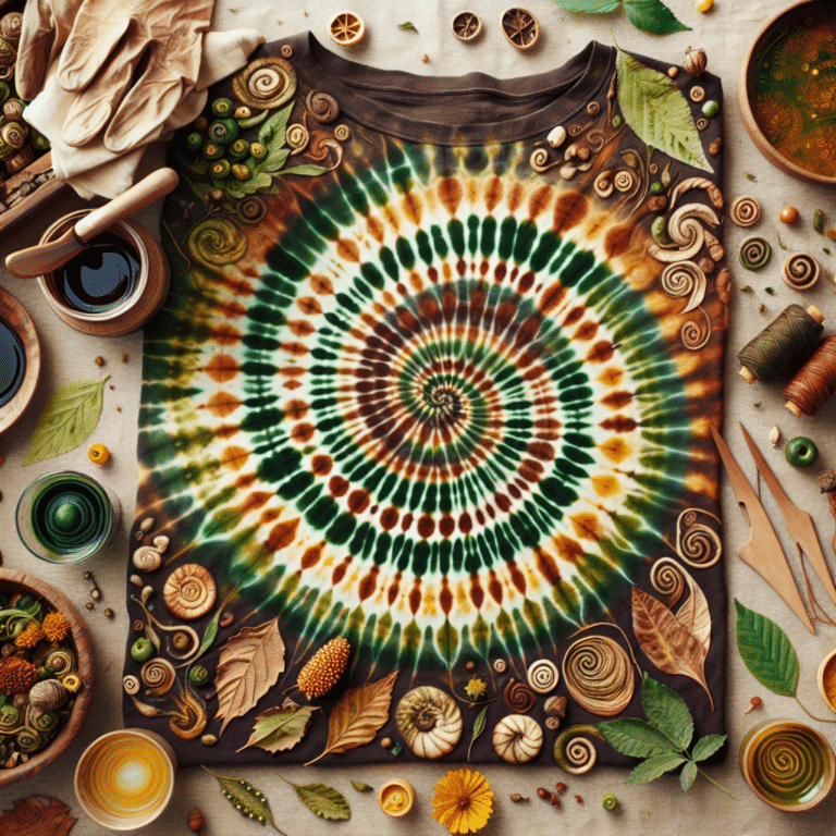 Unveiling the Spiral Tie-Dye Technique Using Plant-Based Dyes