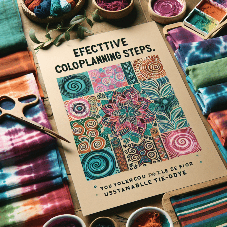 Effective Color Planning Steps for Sustainable Tie-Dye