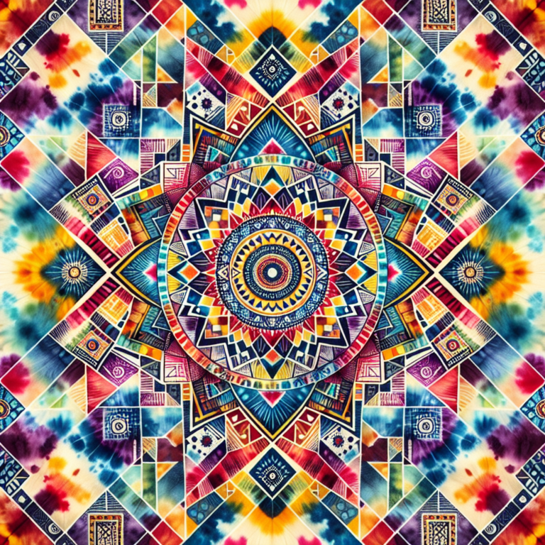 Demystifying Geometric Tie-Dye Patterns