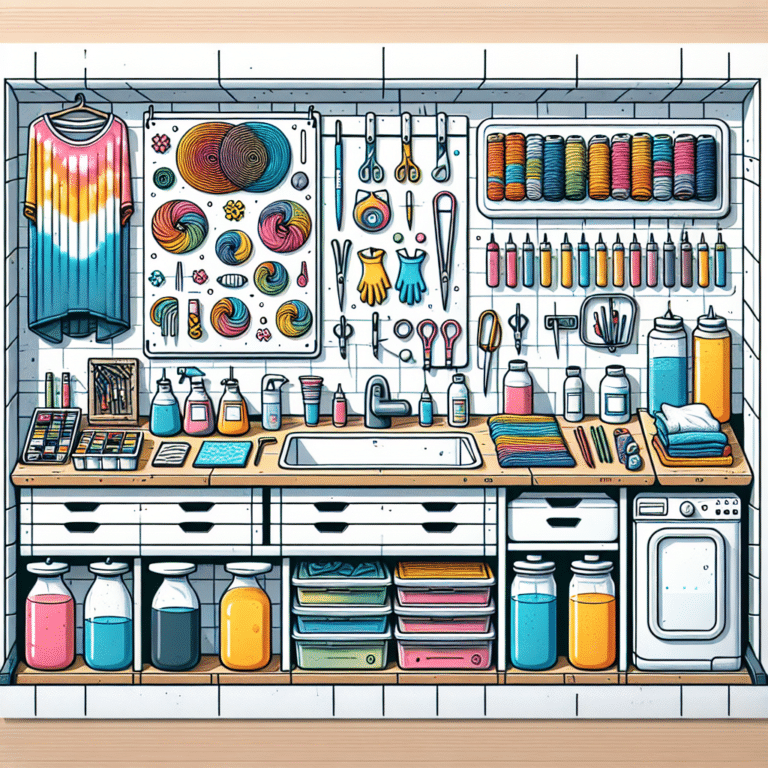 Organizing Your Tie-Dye Workspace Efficiently