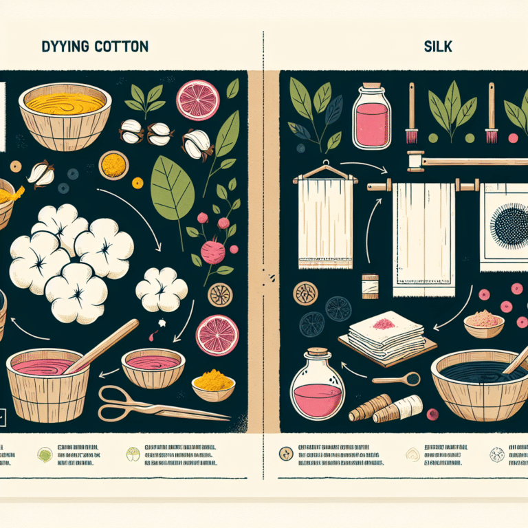 How to Dye Cotton vs. Silk Naturally
