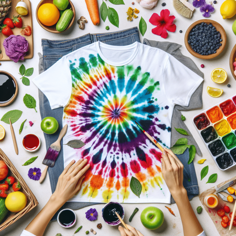 Make Your Own Tie-Dye T-Shirts Using Organic Materials