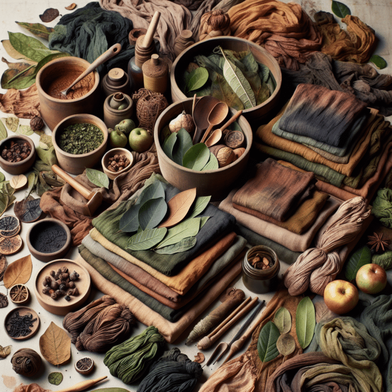 Creating Earth-Tone Fabrics with Plant-Based Dyes