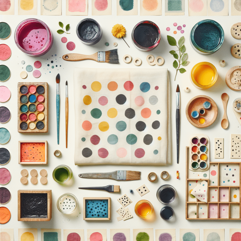 Dotting the I's: Achieving Polka Dot Patterns with Natural Dyes