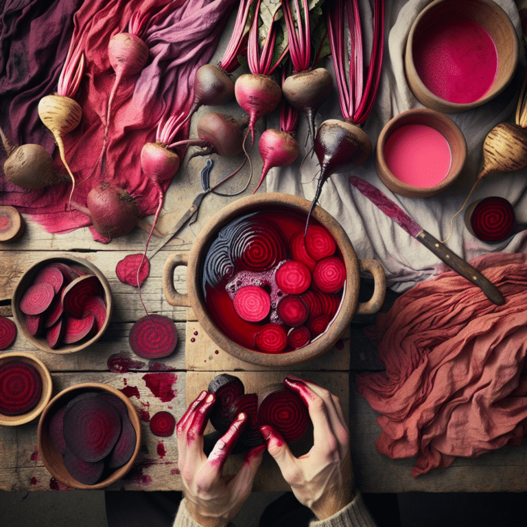 How to Dye Fabric with Beetroot Naturally
