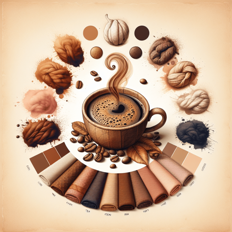 Using Coffee and Tea as Natural Fabric Dyes