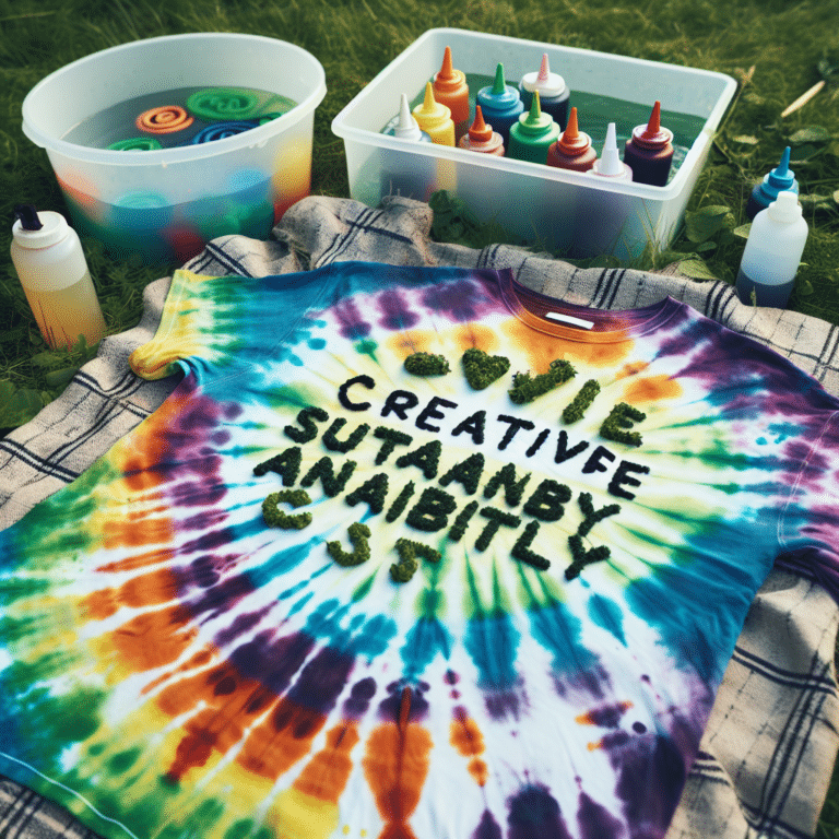 Creative Sustainability: DIY Eco-Friendly Tie-Dye Shirts