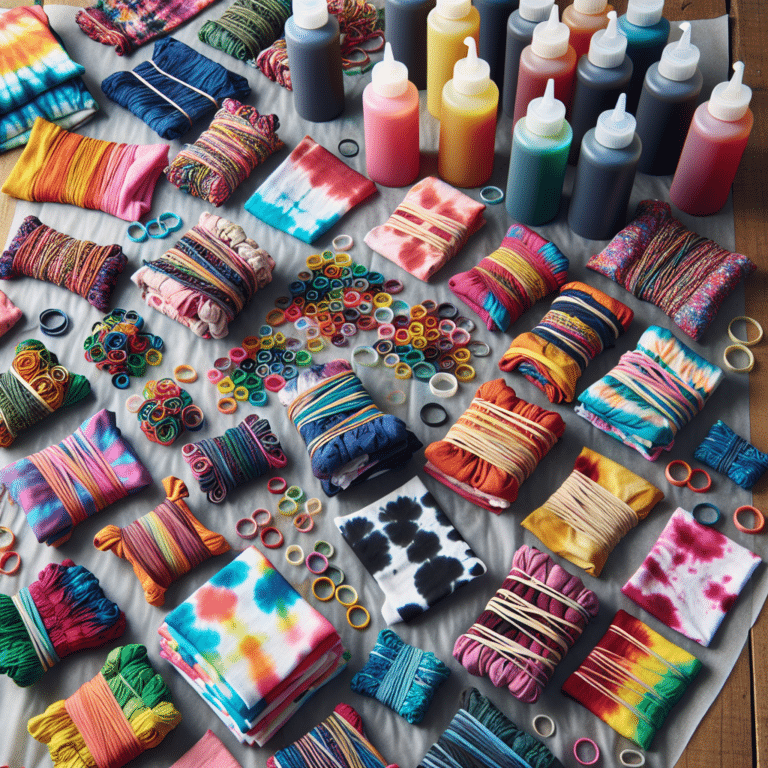 Using Rubber Bands for Easy Tie-Dye Patterns