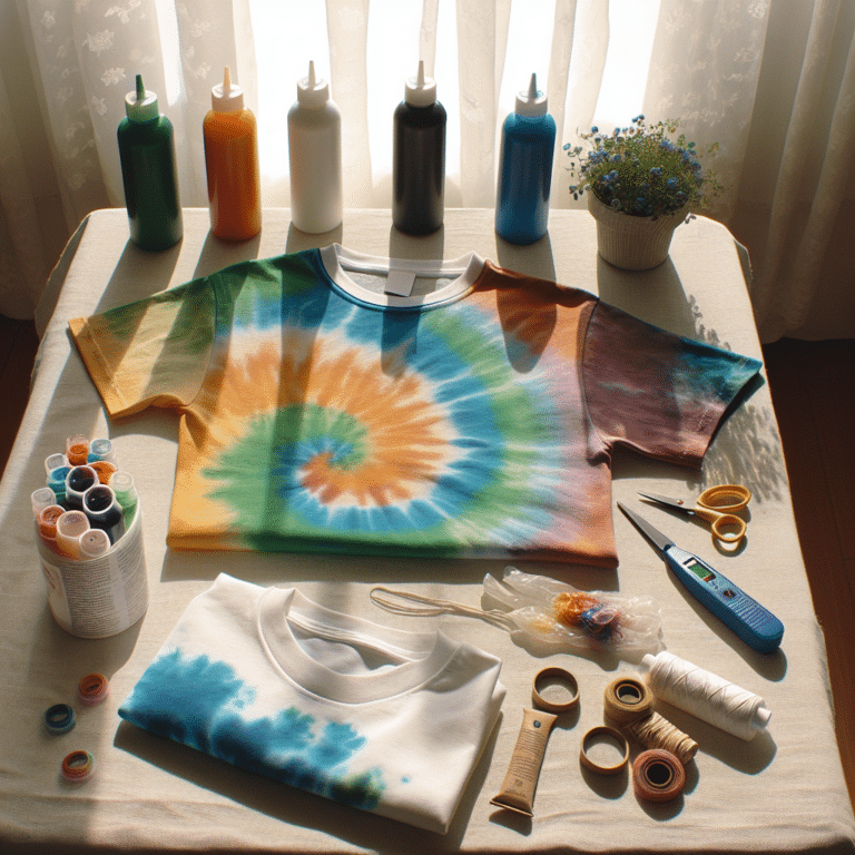 DIY Eco-Friendly Tie-Dye T-Shirt Creation