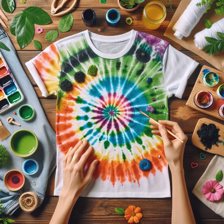 Ecological Craft: DIY Tie-Dye T-Shirts
