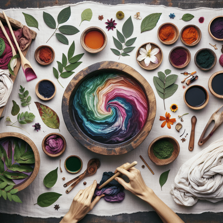 Mixing Plant-Based Dyes for Unique Eco-Friendly Tie-Dye