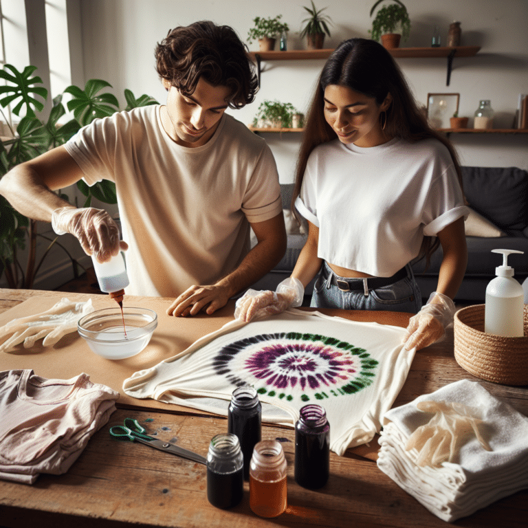 Eco-Friendly Fashion: DIY Tie-Dye T-Shirts