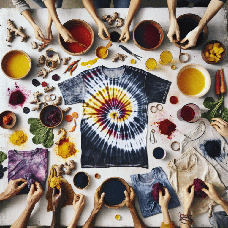 Creating Natural Tie-Dye T-Shirts at Home